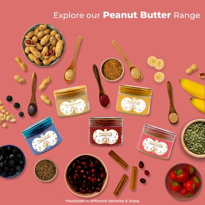 Show full view: Pawfect All Natural Peanut Butter with Strawberry & Pumpkin Seeds Grain-Free Food Topper & Lickable Dog Treat, 15.87-oz jar slide 7 of 10