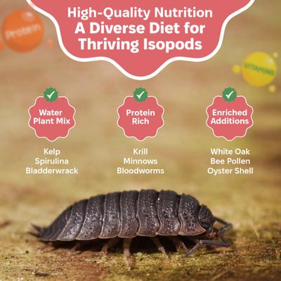 Show full view: Snout and Shell Wetland Foraging Isopod Food, 56-g bag slide 4 of 7