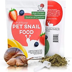 Snout and Shell Fruit Flavor Land Snail Food, 100-g bag slide 1 of 7