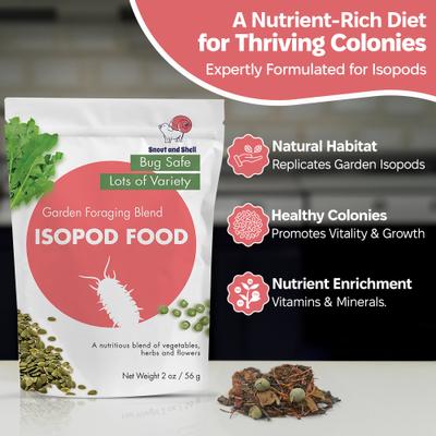 Show full view: Snout and Shell Garden Foraging Blend Isopod Food, 56-g bag slide 2 of 6