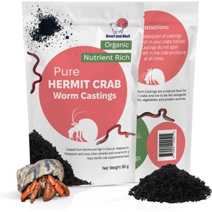 Snout and Shell Hermit Crab Worm Castings Supplement, 85-g bag