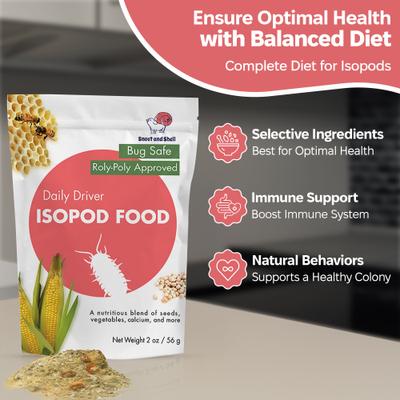 Show full view: Snout and Shell Daily Driver Isopod Food, 56-g bag slide 2 of 5