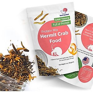 Snout and Shell Protein Mix Hermit Crab Food, 30-g bag