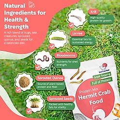 Snout and Shell Protein Mix Hermit Crab Food, 30-g bag slide 2 of 6