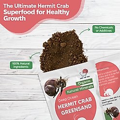 Snout and Shell Hermit Crab Greensand Supplement, 100-g bag slide 2 of 6
