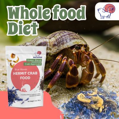 Show full view: Snout and Shell Blue Waves Hermit Crab Food, 30-g bag slide 5 of 9