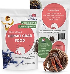 Snout and Shell Blue Waves Hermit Crab Food, 30-g bag
