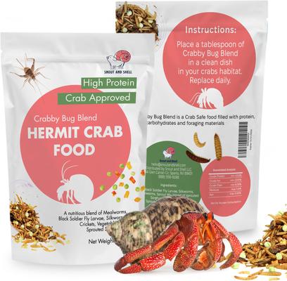 Show full view: Snout and Shell Crabby Bug Blend Hermit Crab Food, 28-g bag slide 6 of 6