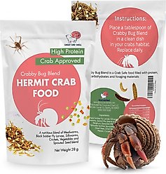Snout and Shell Crabby Bug Blend Hermit Crab Food, 28-g bag