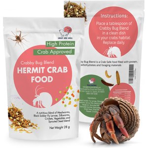 Snout and Shell Crabby Bug Blend Hermit Crab Food, 28-g bag