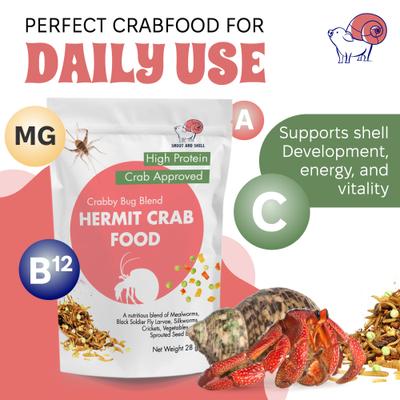 Show full view: Snout and Shell Crabby Bug Blend Hermit Crab Food, 28-g bag slide 3 of 6