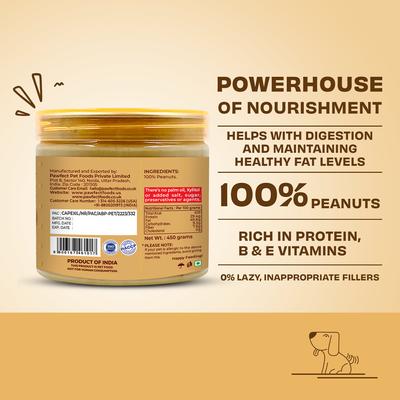 Show full view: Pawfect All Natural Peanut Butter Grain-Free Food Topper & Lickable Dog Treat, 15.87-oz jar slide 3 of 9