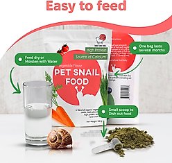 Snout and Shell Vegetable Flavor Land Snail Food, 100-g bag slide 2 of 7