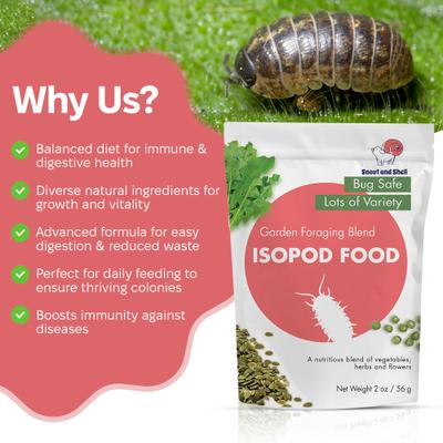 Show full view: Snout and Shell Garden Foraging Blend Isopod Food, 56-g bag slide 6 of 6