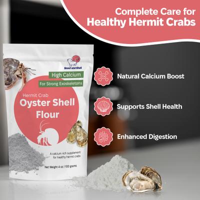 Show full view: Snout and Shell Hermit Crab Oyster Shell Supplement, 100-g bag slide 2 of 7