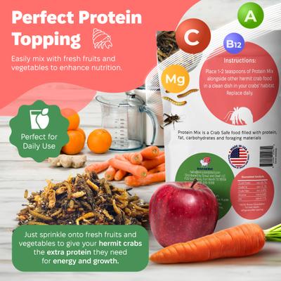 Show full view: Snout and Shell Protein Mix Hermit Crab Food, 30-g bag slide 4 of 6