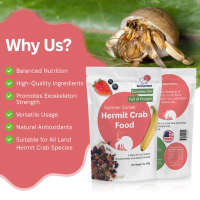 Show full view: Snout and Shell Summer Sunset Hermit Crab Food, 30-g bag slide 6 of 6