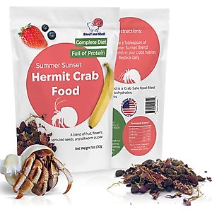 Snout and Shell Summer Sunset Hermit Crab Food, 30-g bag