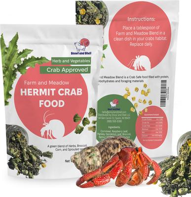 Show full view: Snout and Shell Farm & Meadow Hermit Crab Food, 39-g bag slide 8 of 9