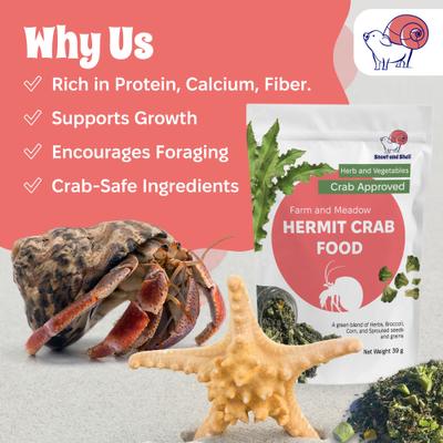 Show full view: Snout and Shell Farm & Meadow Hermit Crab Food, 39-g bag slide 7 of 9