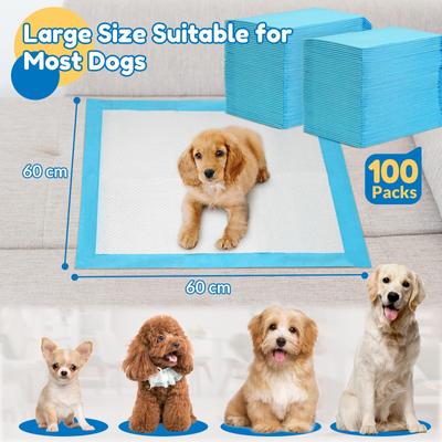 Show full view: Barpor Dog Pee Pads, 24-in x 24-in, 100 count slide 3 of 6