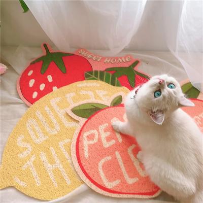 Show full view: Happy & Polly Fruit Series Cat Litter Mat, 24 x 16-in, Strawberry slide 3 of 7