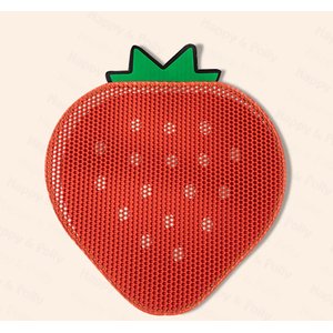 Happy & Polly Double-Layer Strawberry Cat Litter Trapping Mat, 24 x 21-in