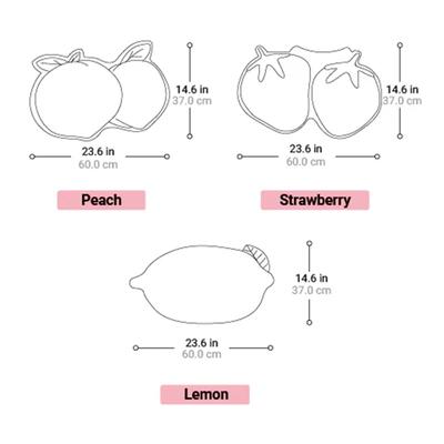 Show full view: Happy & Polly Fruit Series Cat Litter Mat, 24 x 16-in, Strawberry slide 6 of 7