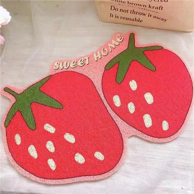 Show full view: Happy & Polly Fruit Series Cat Litter Mat, 24 x 16-in, Strawberry slide 2 of 7
