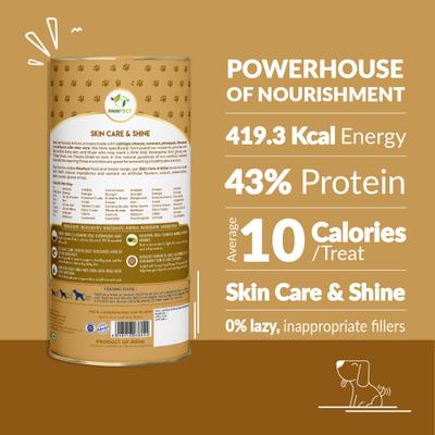Show full view: Pawfect Nature's Munch Freeze-Dried Functional Skin Care & Shine Cheese Dog Treat, 2.65-oz canister slide 3 of 9