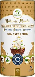 Pawfect Nature's Munch Freeze-Dried Functional Skin Care & Shine Cheese Dog Treat, 2.65-oz canister