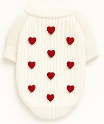 Found My Animal 3D Icon Heart Dog Sweater, Small