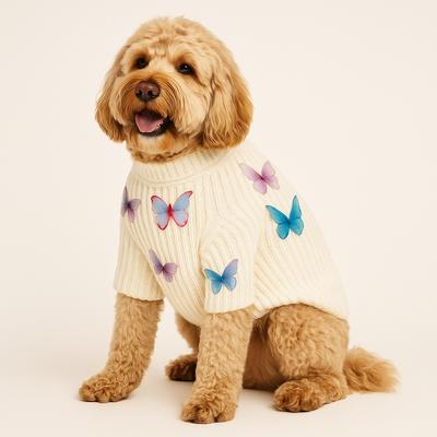 Show full view: Found My Animal Whimsical Butterfly Dog Sweater, XX-Large slide 4 of 6