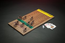 Across the Board Horseracing Gametop, Medium, Walnut slide 2 of 2