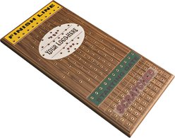 Across the Board Personalized/Custom Horseracing Gametop, Medium, Walnut