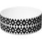 Show in main carousel: 10 Strawberry Street Felix Paw & Bone Diamond Patter Dog Bowl, Set of 2, Black/White, Large slide 2 of 3