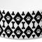 Show in main carousel: 10 Strawberry Street Felix Paw & Bone Diamond Patter Dog Bowl, Set of 2, Black/White, Large slide 3 of 3