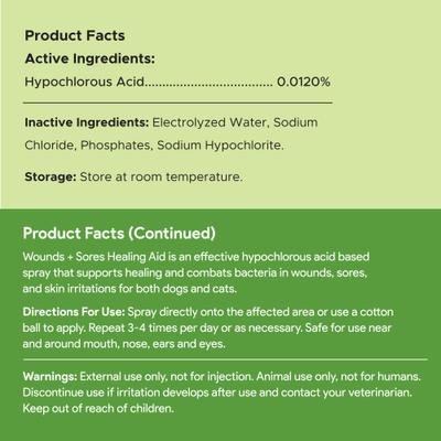 Show full view: Chew + Heal HOCI Healing Aid Spray for Dogs & Cats, 8-fl oz slide 7 of 11