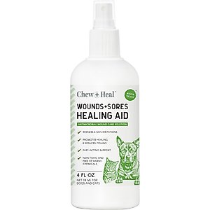Chew + Heal HOCI Healing Aid Spray for Dogs & Cats, 4-fl oz