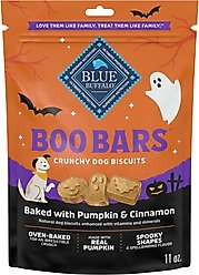 Blue Buffalo Boo Bars Pumpkin & Cinnamon Recipe Crunchy Halloween Dog Biscuits, 11-oz bag slide 1 of 9