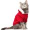 Show in main carousel: Frisco Textured Knit Dog & Cat Hoodie, Red, Small slide 2 of 10