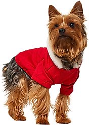 Frisco Textured Knit Dog & Cat Hoodie, Red, X-Small