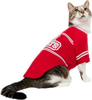 Show full view: Frisco Go Sports Dog & Cat T-Shirt, Red, Small slide 2 of 9
