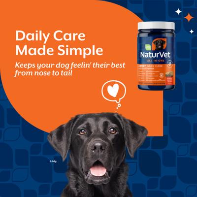 Show full view: NaturVet All-In-One Hickory Smoked Bacon Flavor Soft Chew Daily Care Supplement for Dogs, 60 count slide 3 of 8