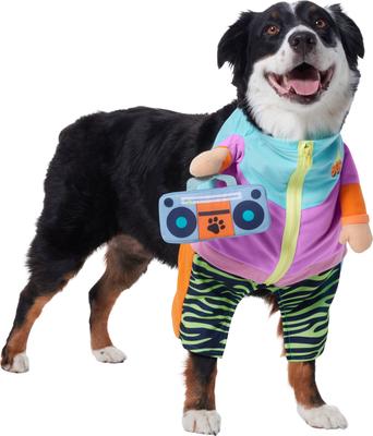 Show full view: Frisco Front Walking 80s Retro Kid Dog & Cat Costume, XX-Large slide 4 of 10