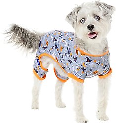 Frisco Halloween Ghost, Bat, Pumpkin, and Witch Patterned Dog & Cat Jersey PJs, Large