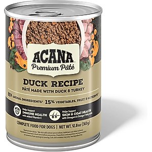 ACANA Premium Pate Duck in Bone Broth Grain-Free Wet Dog Food, 12.8-oz, case of 12