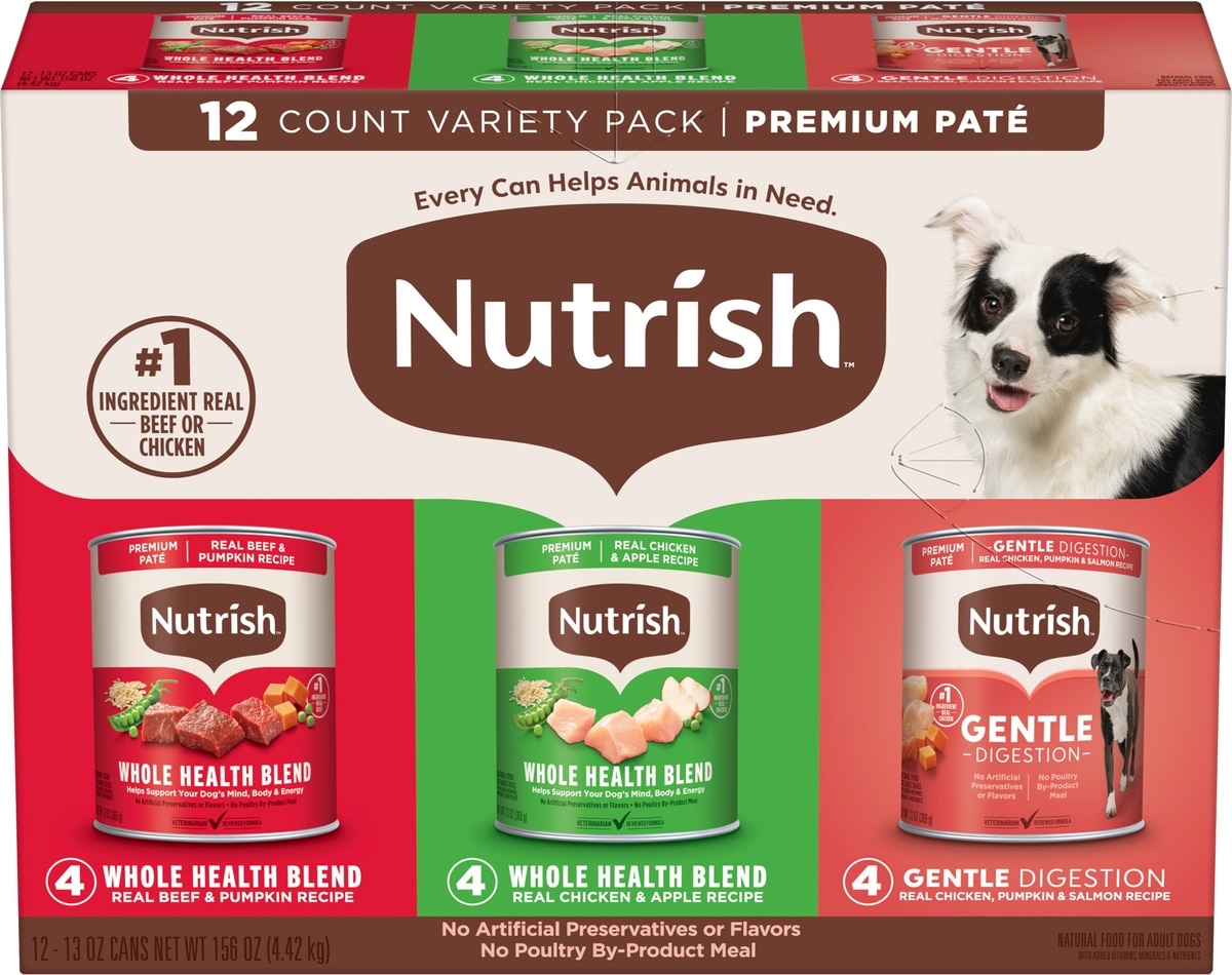 NUTRISH Gentle Digestion Whole Health Blend Premium Pate Variety