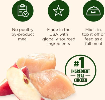 Show full view: Nutrish Grain-Free Real Chicken & Apple Recipe Premium Pate Wet Dog Food, 13-oz can, case of 12 (Rachael Ray) slide 5 of 12