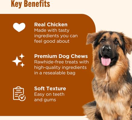 Show full view: Nutrish Soup Bones Premium Chicken & Veggies Flavor Dog Chews, 23.1-oz bag (Rachael Ray) slide 4 of 13